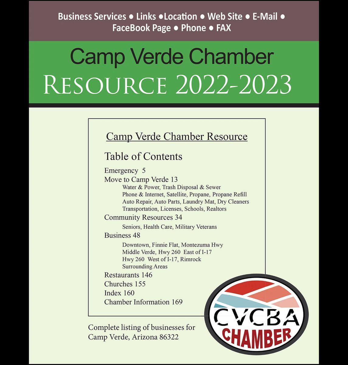 Camp Verde Chamber Resource 20222023